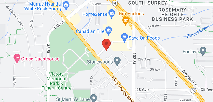 map of 310 2950 KING GEORGE BOULEVARD